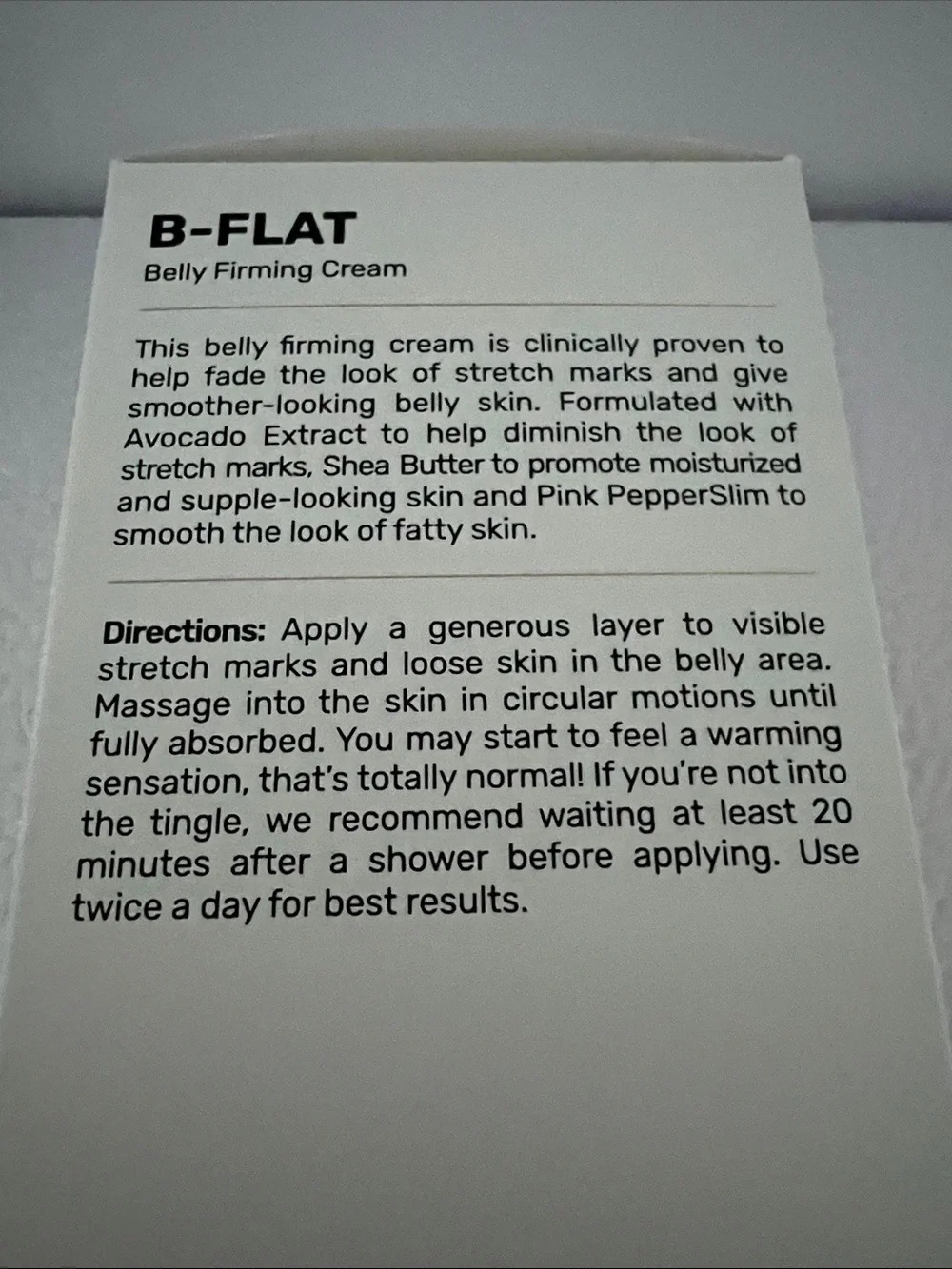 Maelys B-FLAT Belly Firming Cream